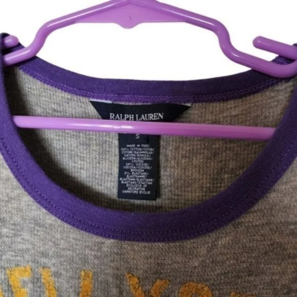 Ralph Lauren Gray Ruffle New York‎ Girls Size S Small 6 Years